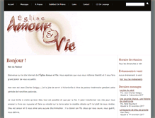 Tablet Screenshot of amourvie.org